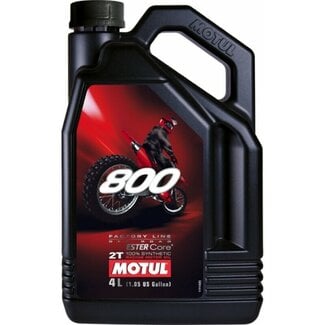 MOTUL MOTUL 800 Factory Line Off-Road Racing 2T Motor Oil - 4L x4