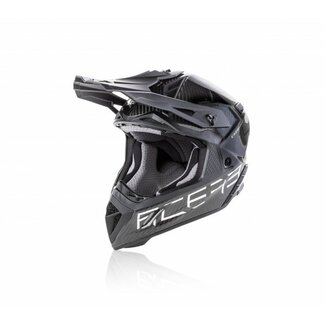 ACERBIS ACERBIS CROSSHELM STEEL CARBON - SILVER/ZWART