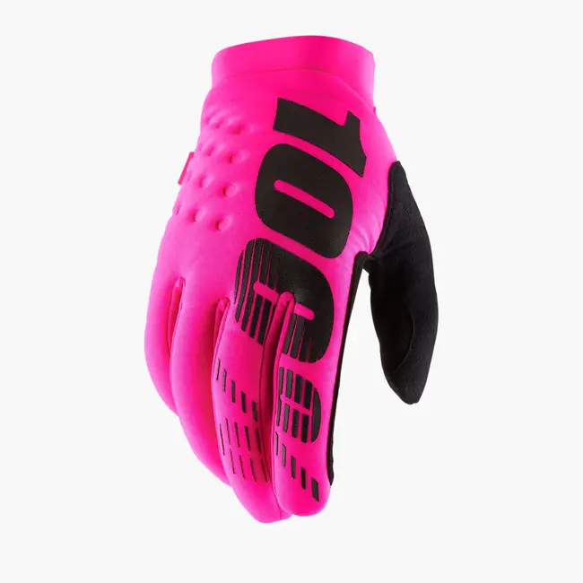 100% 100% Brisker gloves MX/MTB Neon Pink