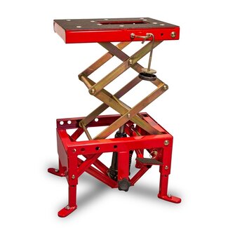 BIHR BIHR Hydraulic MX Lift Stand Red (wheels not included)