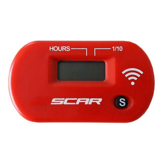 SCAR SCAR Hour-meter without Wire Velcro Fixing Red