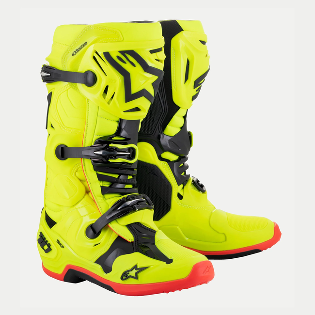 Alpinestars Alpinestars 2024 Tech 10 Fluor Yellow Mx Boots