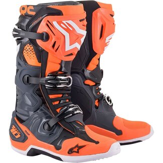 Alpinestars ALPINESTARS Boots TECH 10 Cool Gray Orange Blue White