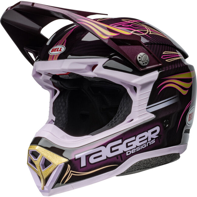 BELL BELL Moto-10 Spherical Helmet - Tagger Purple Haze Gloss Purple/Gold