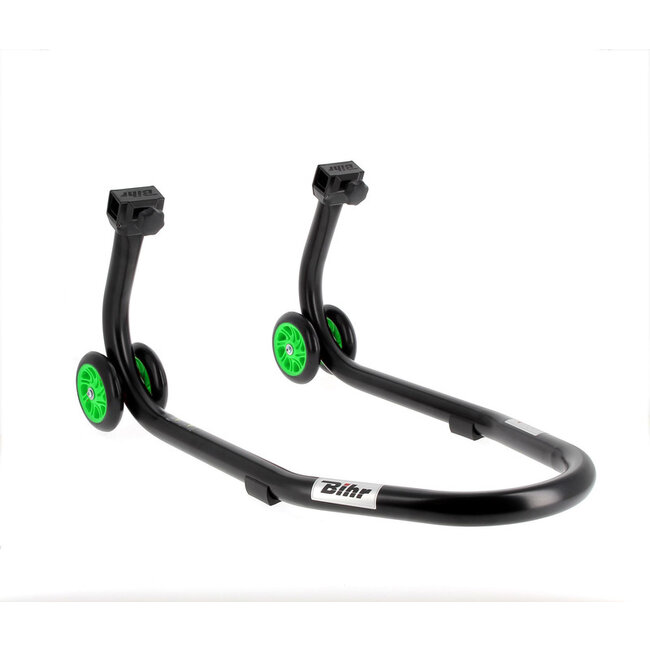 BIHR BIHR Home Track Front Stand Matt Black Green Wheels