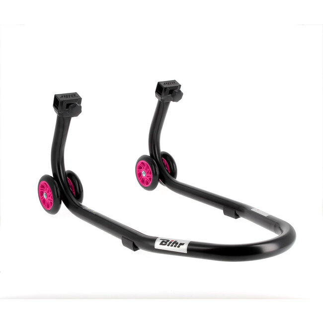 BIHR BIHR Home Track Front Stand Matt Black Pink Wheels