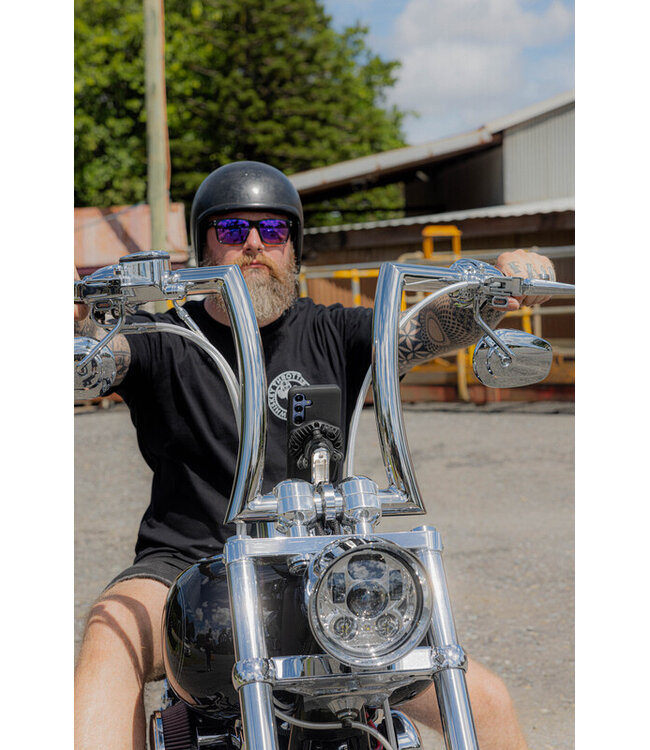 QUAD LOCK QUAD LOCK Pro Chrome Handlebar Mount - Large for FATBAR / Special CUSTOM handlebars