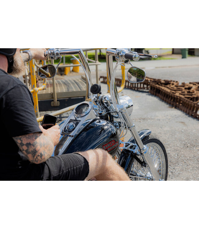 QUAD LOCK QUAD LOCK Pro Chrome Handlebar Mount - Large for FATBAR / Special CUSTOM handlebars