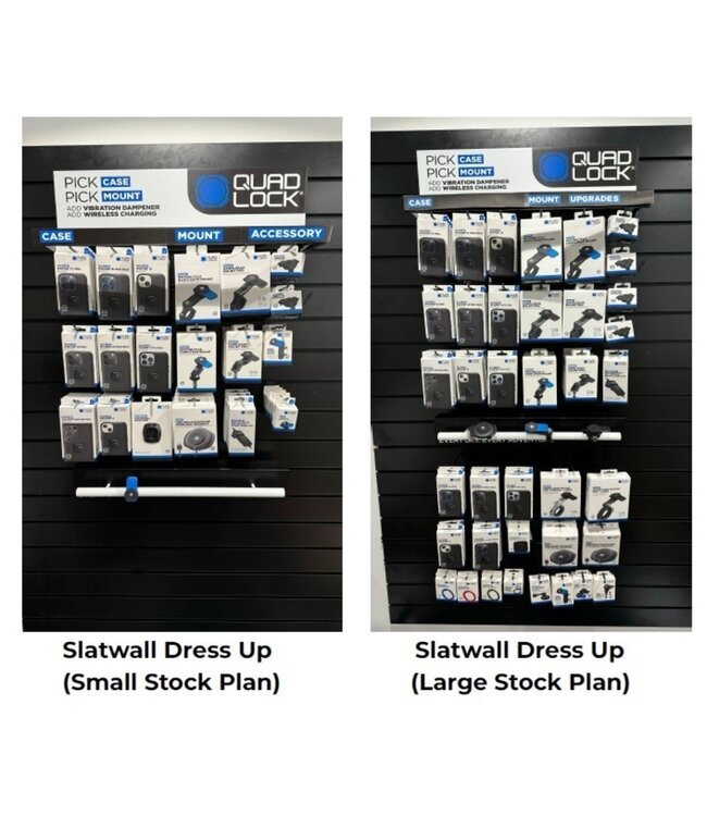 QUAD LOCK QUAD LOCK Slatwall Dress Up Display Language French