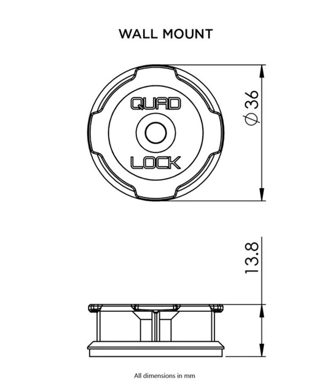 QUAD LOCK QUAD LOCK Adhesive Wall Mount