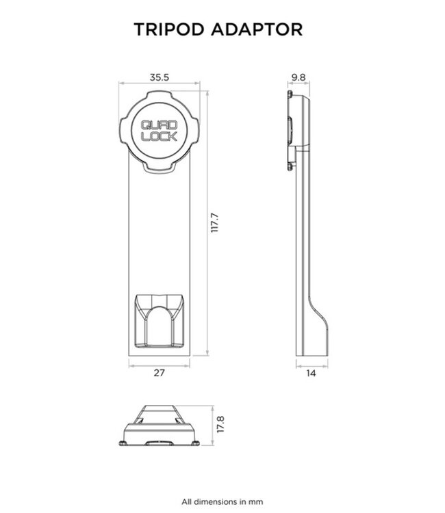 QUAD LOCK QUAD LOCK Tripod Adaptor