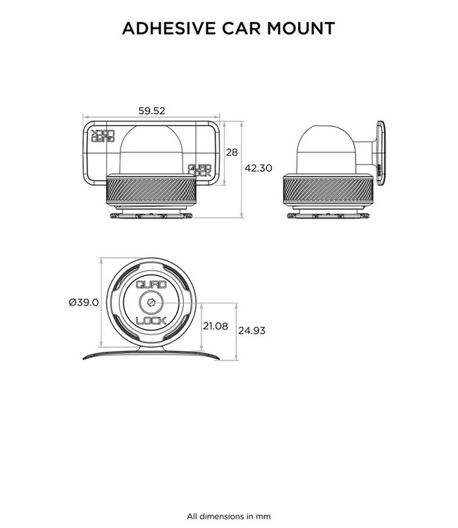 QUAD LOCK QUAD LOCK Dashboard Phone Mount