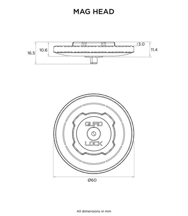 QUAD LOCK QUAD LOCK MAG Standard Head
