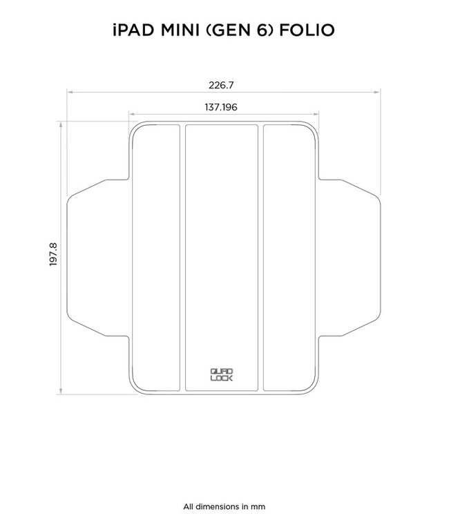 QUAD LOCK QUAD LOCk Folio - iPad Mini (6th Gen)