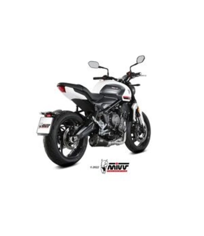 MIVV MIVV Delta Race Full Exhaust System Steel Black/Carbon - Triumph Trident 660