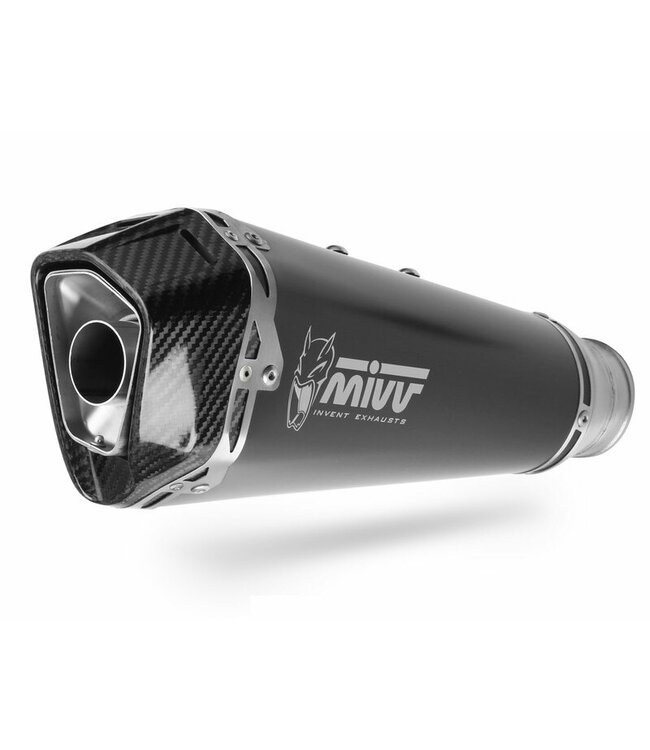 MIVV MIVV Delta Race Silencer Stainless Steel/Carbon End Cap  BMW S1000RR