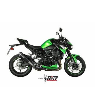 MIVV MIVV Delta Race Silencer Steel Black/Carbon End Cap Kawasaki Z900