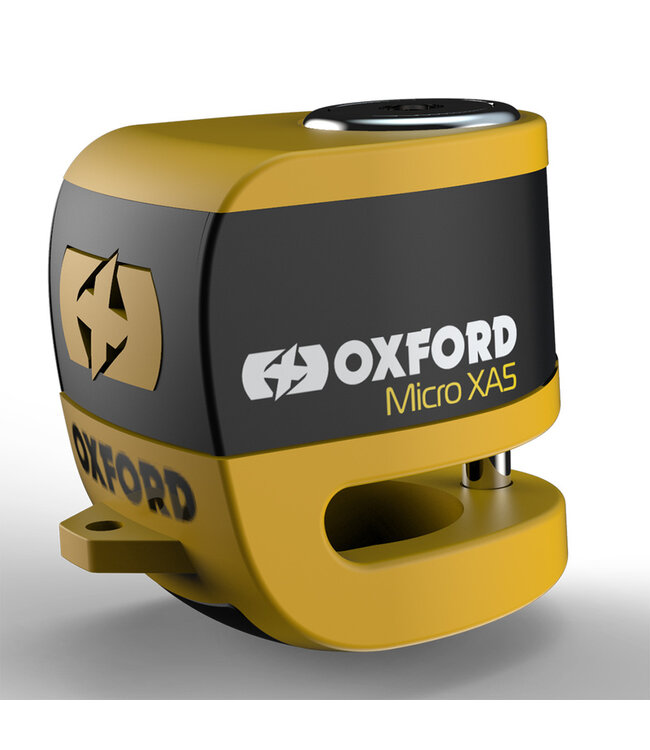 OXFORD OXFORD Micro XA5 Alarm Disc Lock - Yellow/Black
