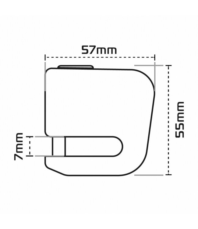 OXFORD OXFORD Micro XA5 Alarm Disc Lock - Black