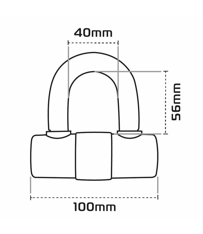 OXFORD OXFORD HD MAX Disc Lock - Ø14mm Yellow - Sold Secure Gold Certified