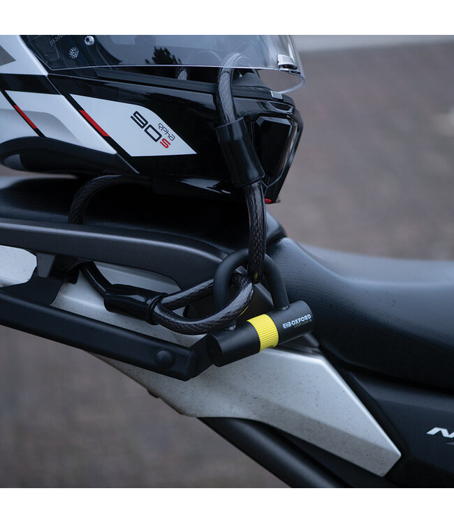 OXFORD OXFOR Loop Lock Cable Lock 15mm x 2.0m + Mini Shackle