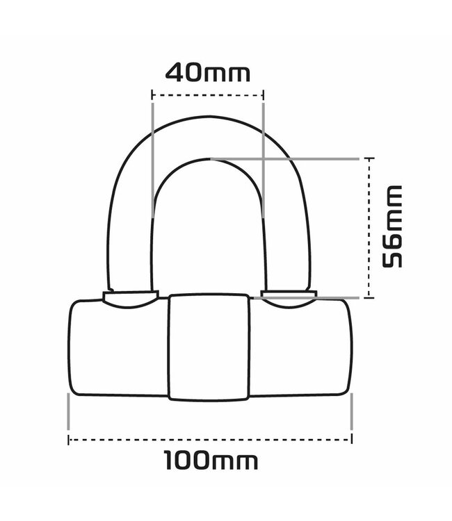 OXFORD OXFORD HD MAX Disc Lock - Ø14mm Black - Sold Secure Gold Certified