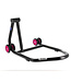 BIHR BIHR Home Track Left Single Arm Paddock Stand Matt Black Pink Wheels
