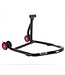 BIHR BIHR Home Track Right Single Arm Paddock Stand Matt Black Pink Wheels