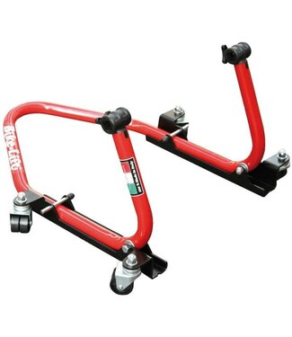 BIKE LIFT PADDOCKSTAND ACHTER 360° EASY MOVER GELEVERD MET V STEUNEN