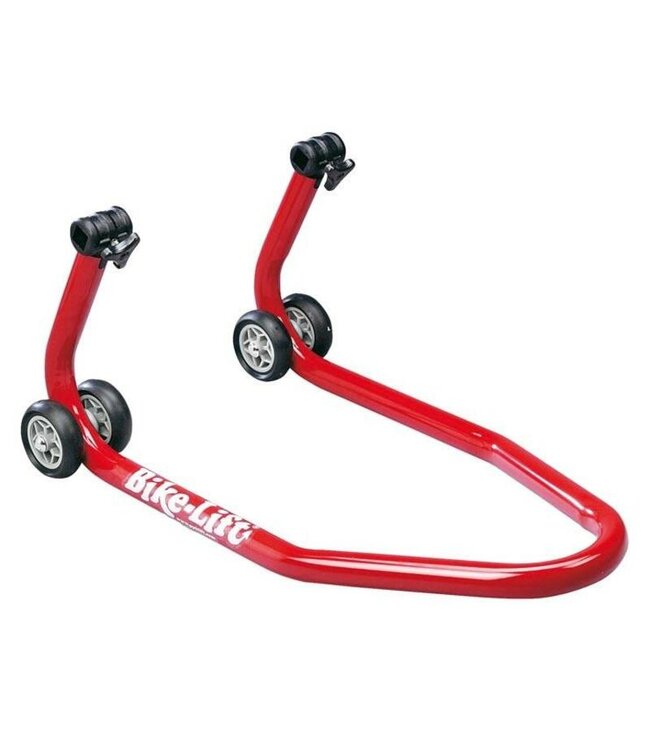 BIKE LIFT PADDOCKSTAND VOORWIEL MET ROLSTEUNEN