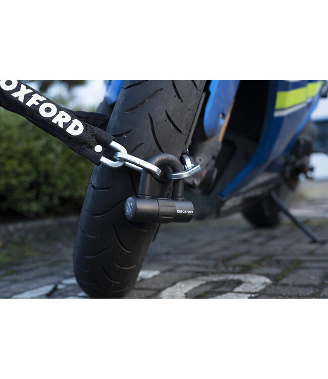 OXFORD OXFORD HD Chain Lock - 2m x 9.3mm - Sold Secure Silver / ART3 Certified