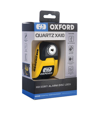 OXFORD OXFORD XA10 Alarm Disc Lock - Ø10mm Yellow/Black
