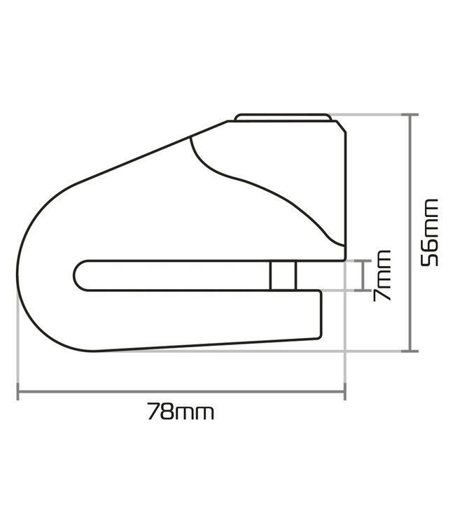 OXFORD OXFORD Quartz XD6 Disc Lock - Ø6mm Yellow/Black