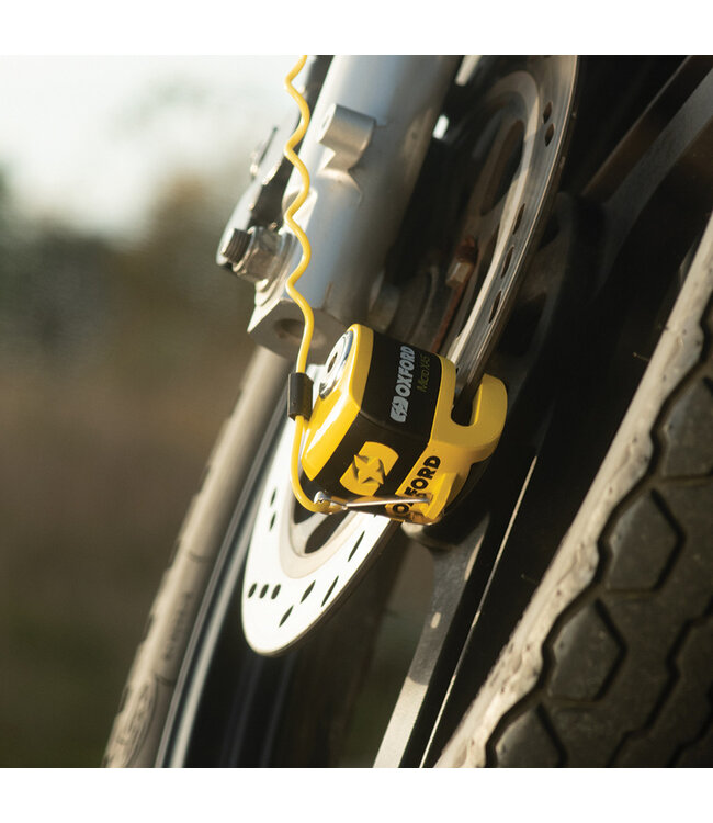 OXFORD OXFORD Micro XA5 Alarm Disc Lock - Yellow/Black