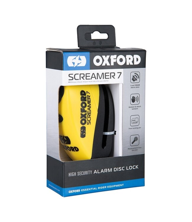 OXFORD OXFORD Screamer 7 Disc Lock - Ø7mm Yellow/Black