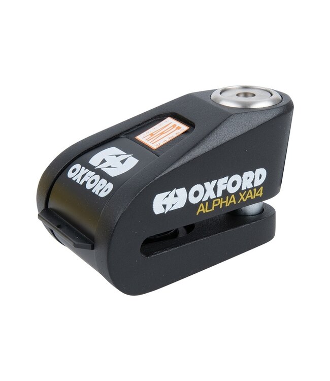 OXFORD OXFORD XA14 Alarm Disc Lock - Ø14mm Stainless Steel Black