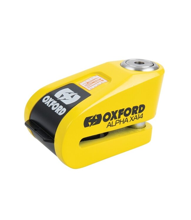 OXFORD OXFORD Alpha XA14 Alarm Disc Lock Ø14mm Stainless Steel Black/Yellow