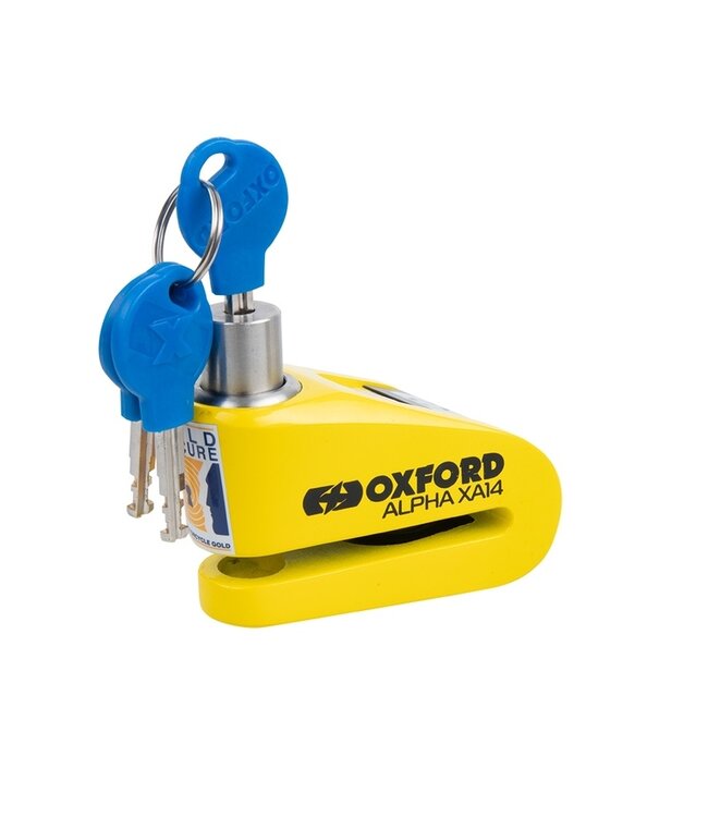 OXFORD OXFORD Alpha XA14 Alarm Disc Lock Ø14mm Stainless Steel Black/Yellow