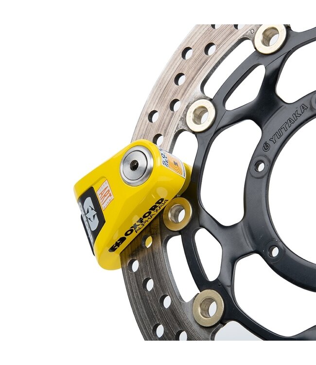 OXFORD OXFORD Alpha XA14 Alarm Disc Lock Ø14mm Stainless Steel Black/Yellow