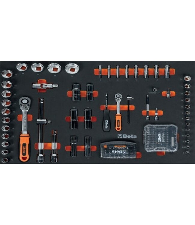 BETA BETA RSC24L Gereedschapswagen verrijdbare met 7 laden + assortiment van 248 gereedschappen