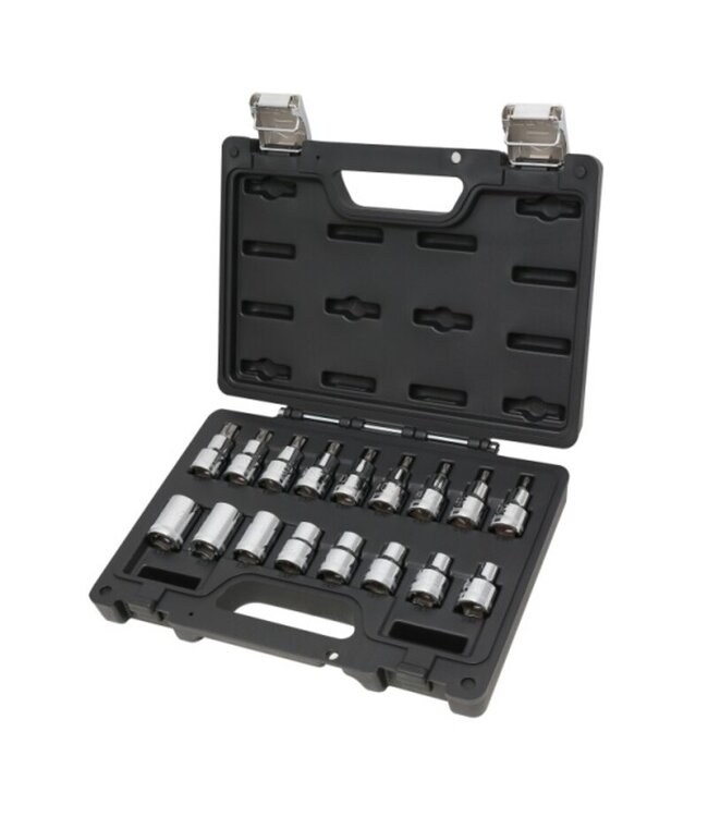 BETA BETA 1900M Slag kit voor 8x12 mm / 15M + 17-delig set van dopsleutels