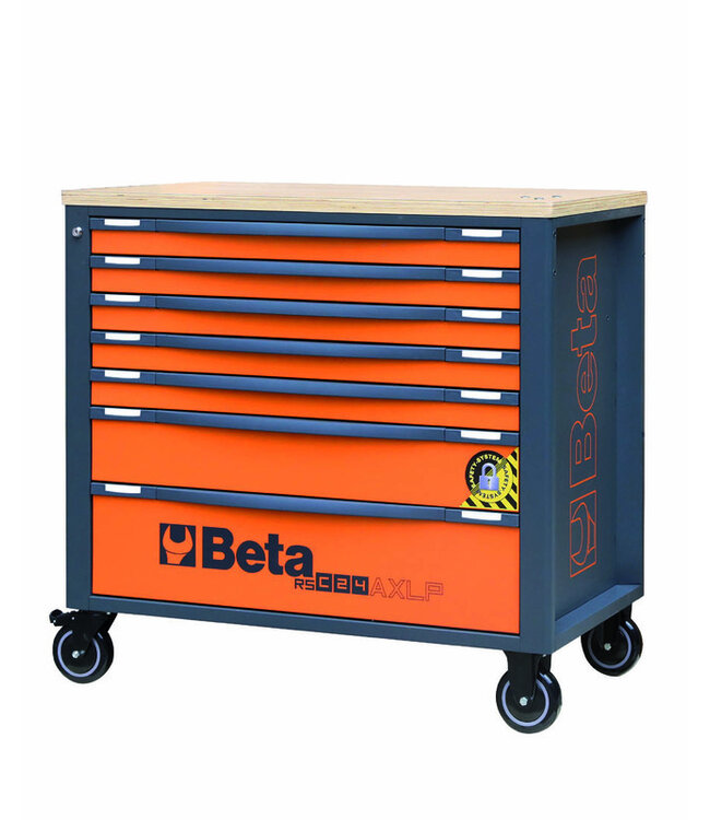 BETA BETA RSC24AXLP/7 Gereedschapswagen met 7 laden + assortiment van 418 gereedschappen