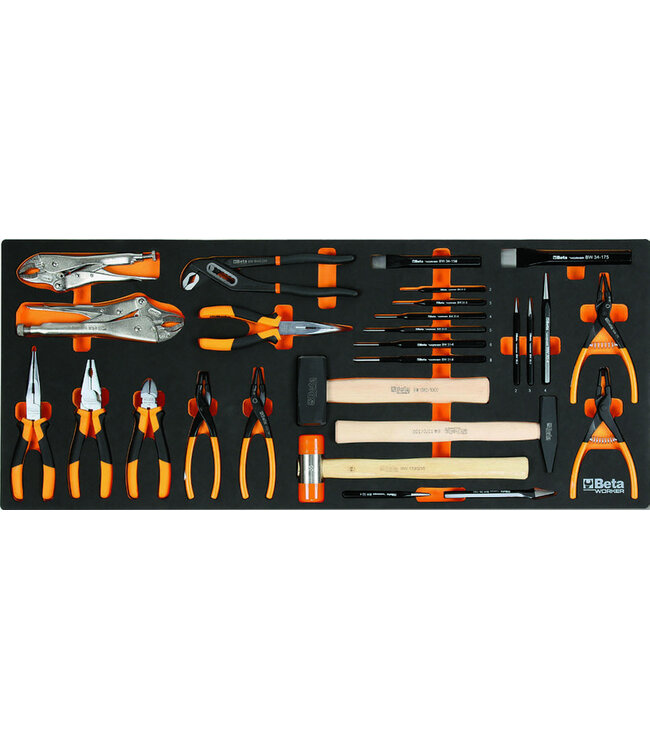 BETA BETA RSC24AXLP/7 Gereedschapswagen met 7 laden + assortiment van 418 gereedschappen