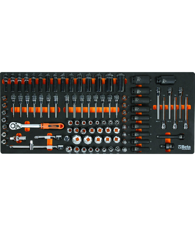 BETA BETA RSC24AXLP/7 Gereedschapswagen met 7 laden + assortiment van 418 gereedschappen