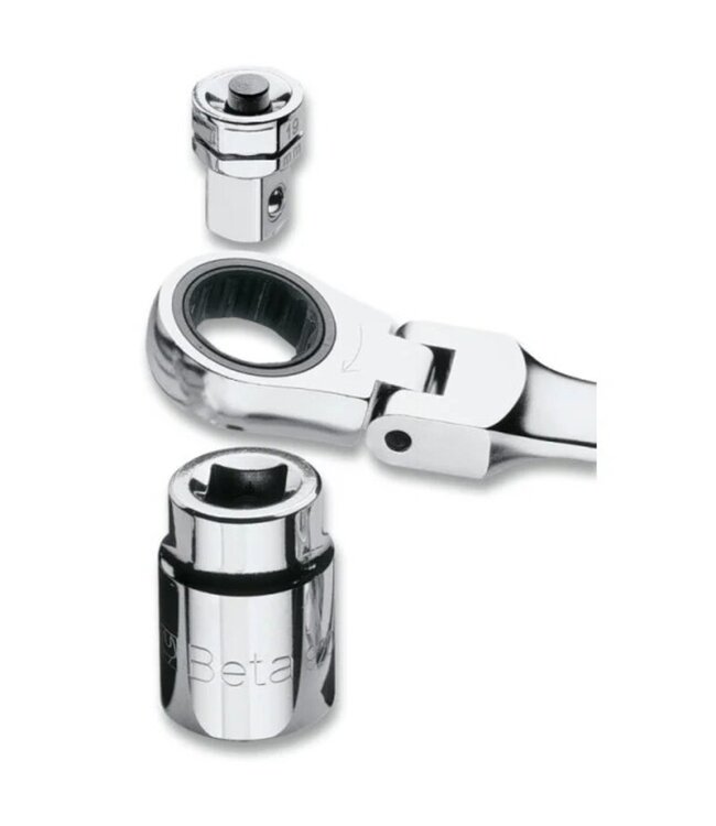 BETA BETA 123/K4 Set adapters voor ringratelsleutels: 1 bit adapter 3 dopsleutelhouders