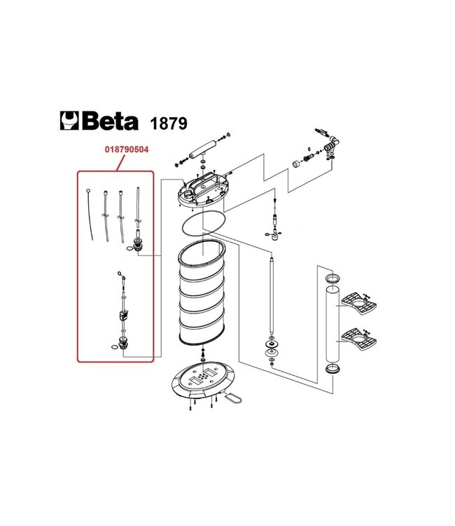 BETA BETA Hand/lucht bediende vloeistof afzuigapparaat