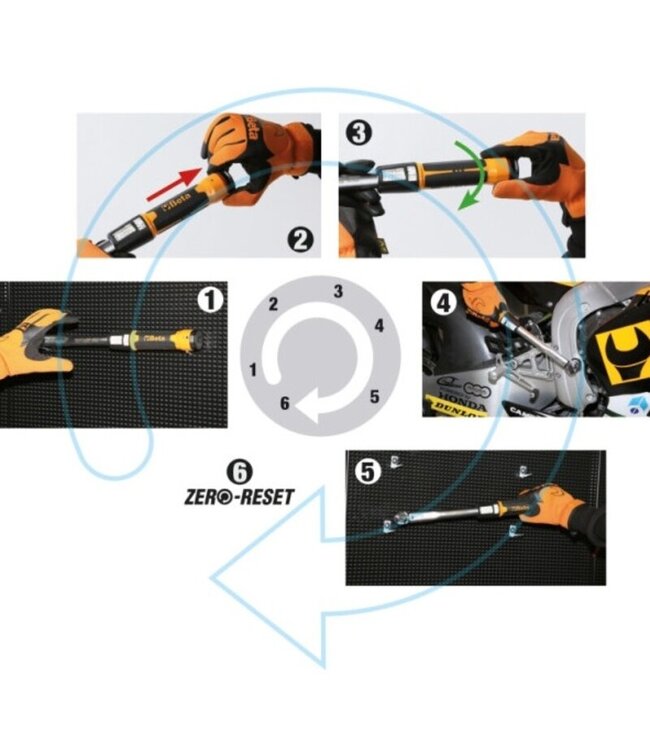 BETA BETA 666 Zero-Reset Torque Wrench - 20-100 NM