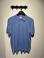 Nowadays KNITTED SILK POLO BLUE