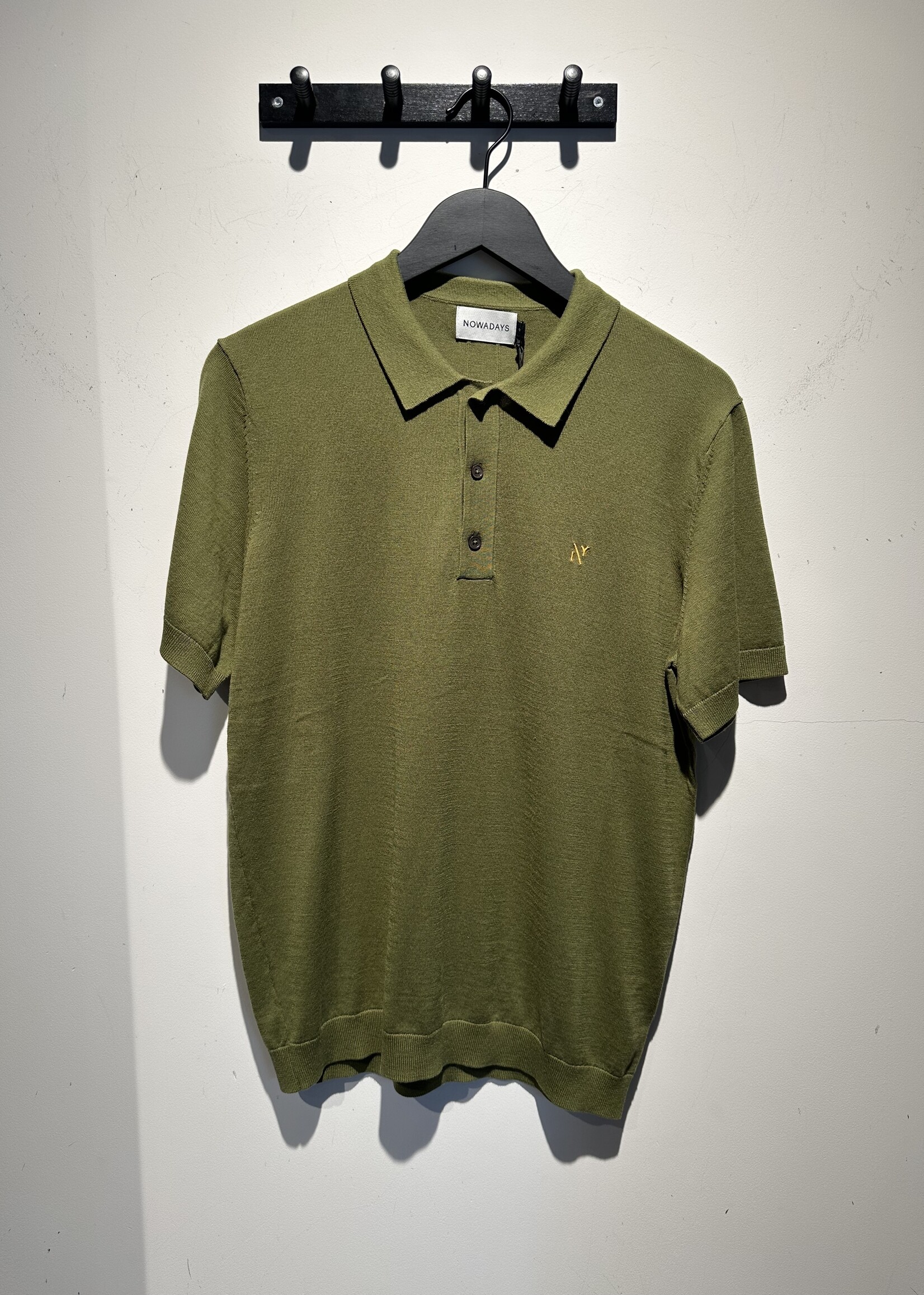Nowadays KNITTED SILK POLO GREEN