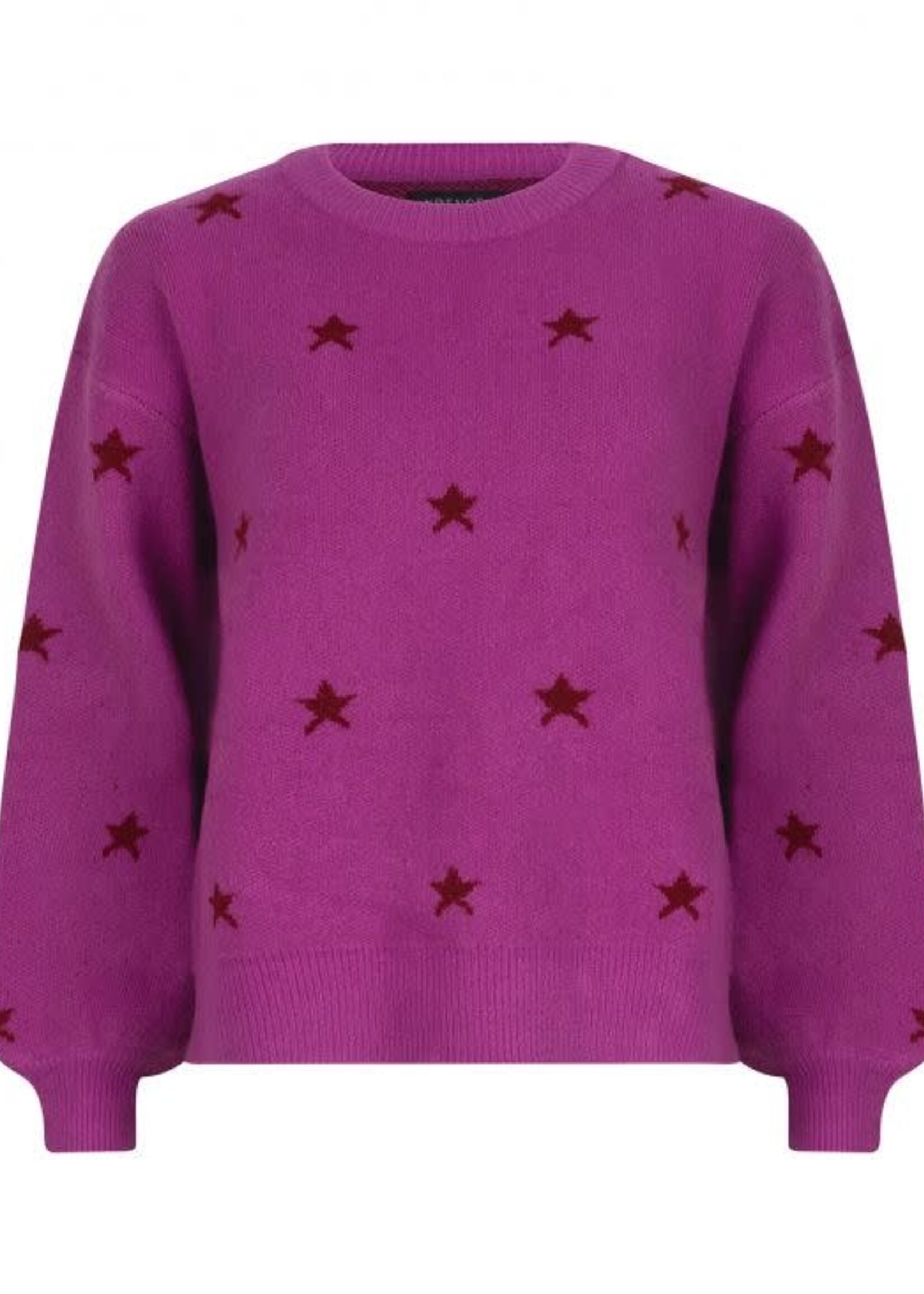 Ydence KNITTED Sweater Star purple/red wine